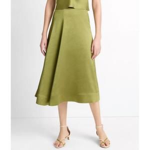 NEW VINCE draped skirt in herbaria